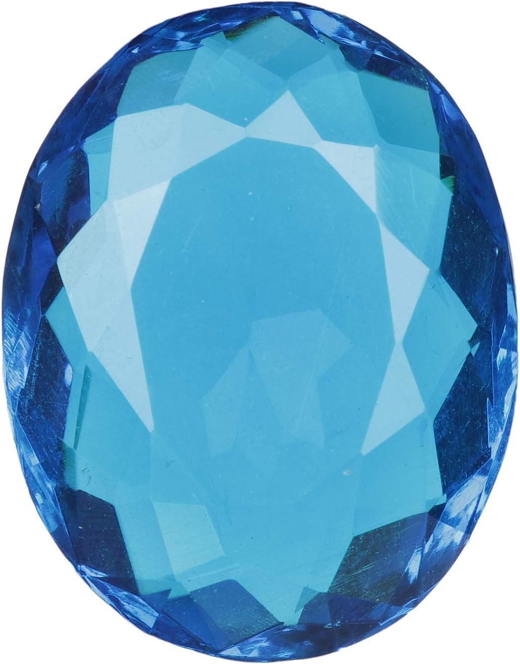 REAL-GEMS Loose Gemstones for Pendants 40.50 Carat Blue Topaz Oval Shaped Loose Gemstone Jewelry Making for Women