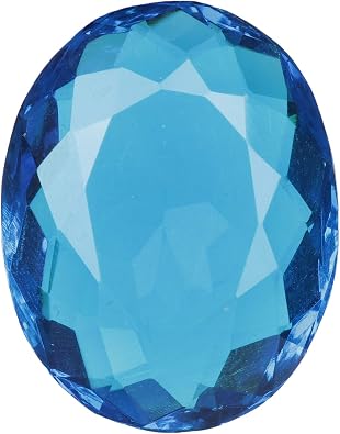 Loose Gemstones for Pendants 40.50 Carat Blue Topaz Oval Shaped Loose Gemstone Jewelry Making for Women