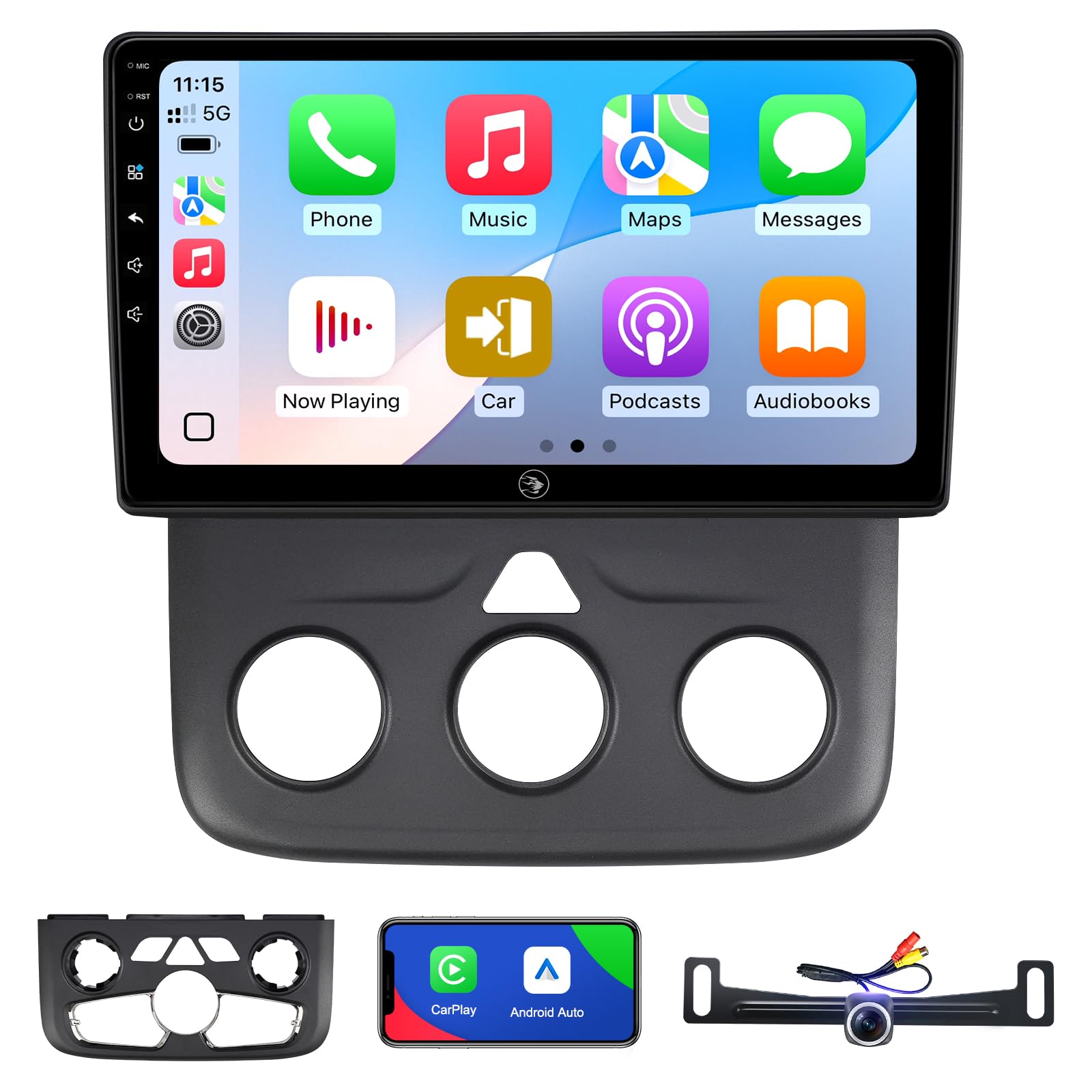 10" Car Radio Stereo for Dodge Ram 1500 2500 3500 2013 2014 2015 2016 2017 2018 with Camera Carplay Android Auto Bluetooth Mirroring Touch GPS Navigation Replacement Head Unit-image-19