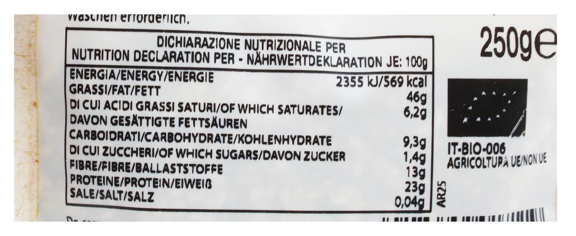 Probios Semi Misti Tostati Biologici - Ricchi di Proteine ​​e Fiber - Semi Naturali e Senza Glutine - Confezione da 6 x 250 g