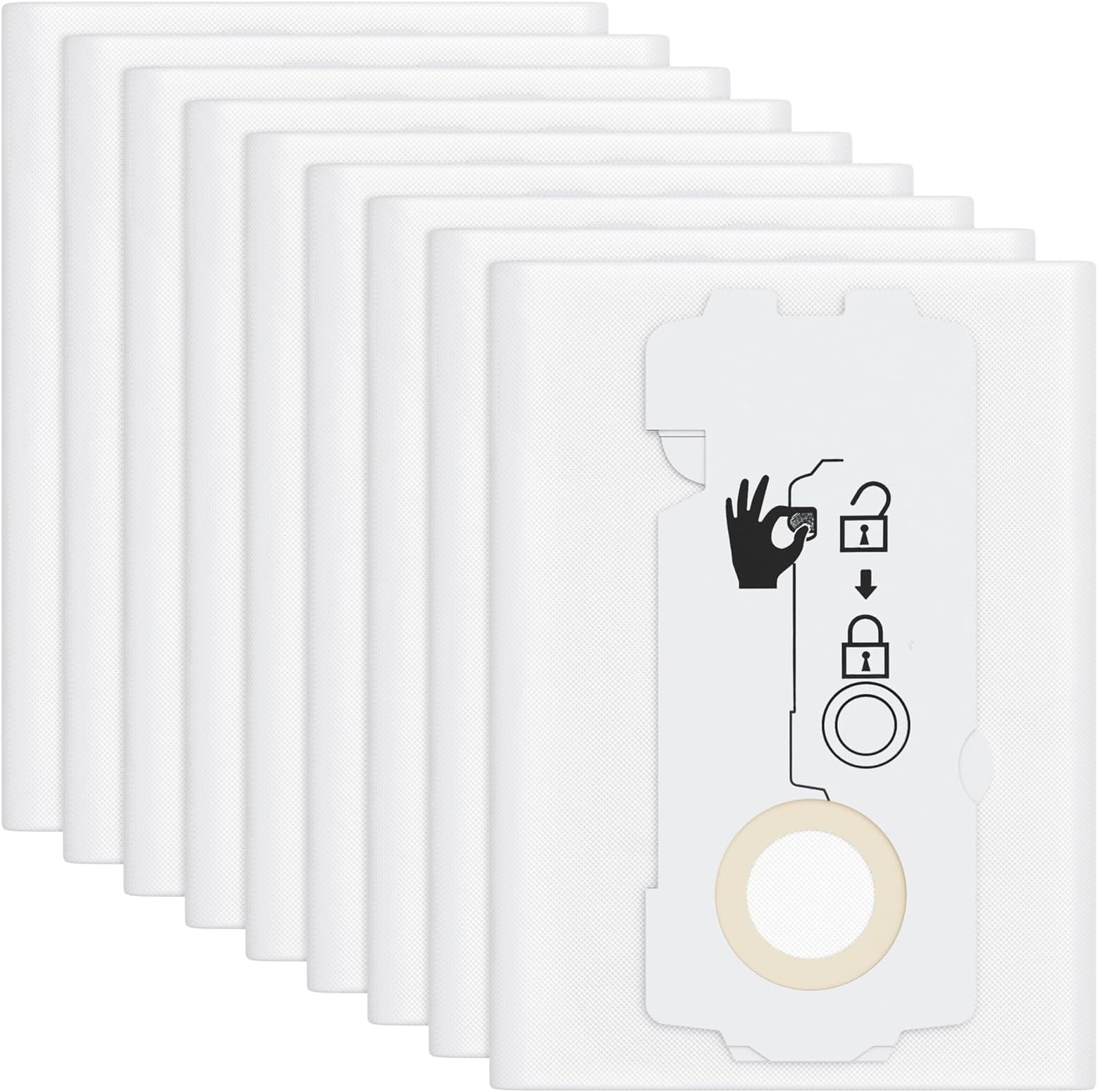 CT22 Vacuum Filter Bags Compatible W/ Festool 452970 CT 22 Tear Resistant 10-PK