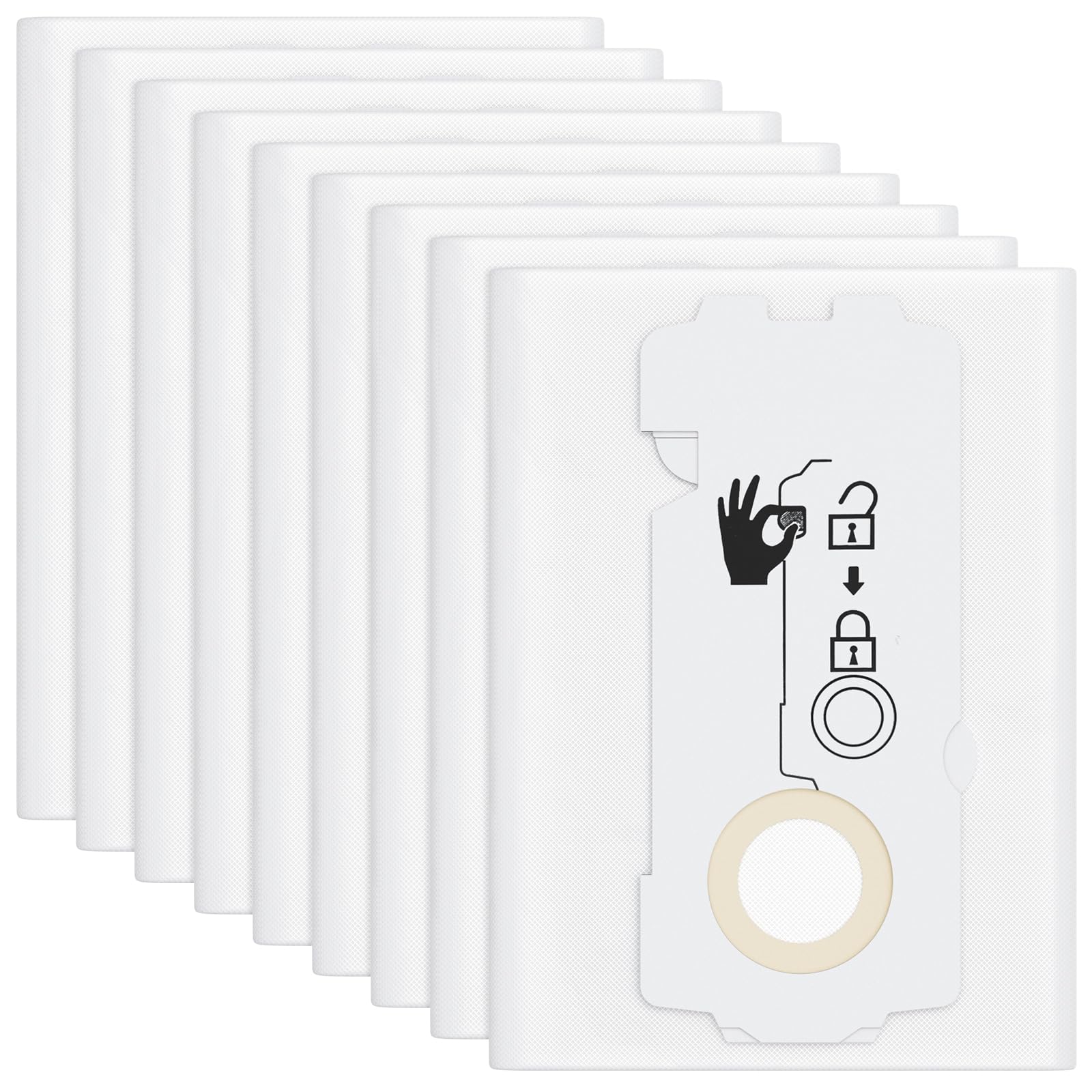 satisatisatix★ 9 Pack 204308 Vacuum Bags Compatible with Festool CT MINI, CT MINI