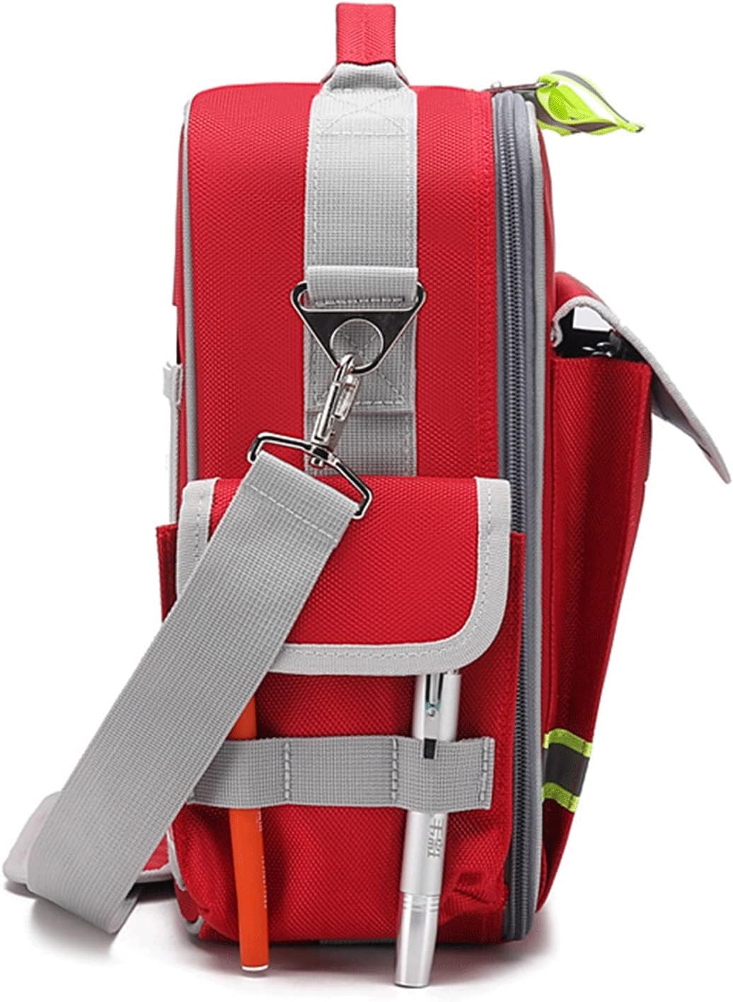 Emergency Medical Backpack Empty, Trauma Bag First Responder with Multiple Pockets for Aid Kit and Nursing Supplies