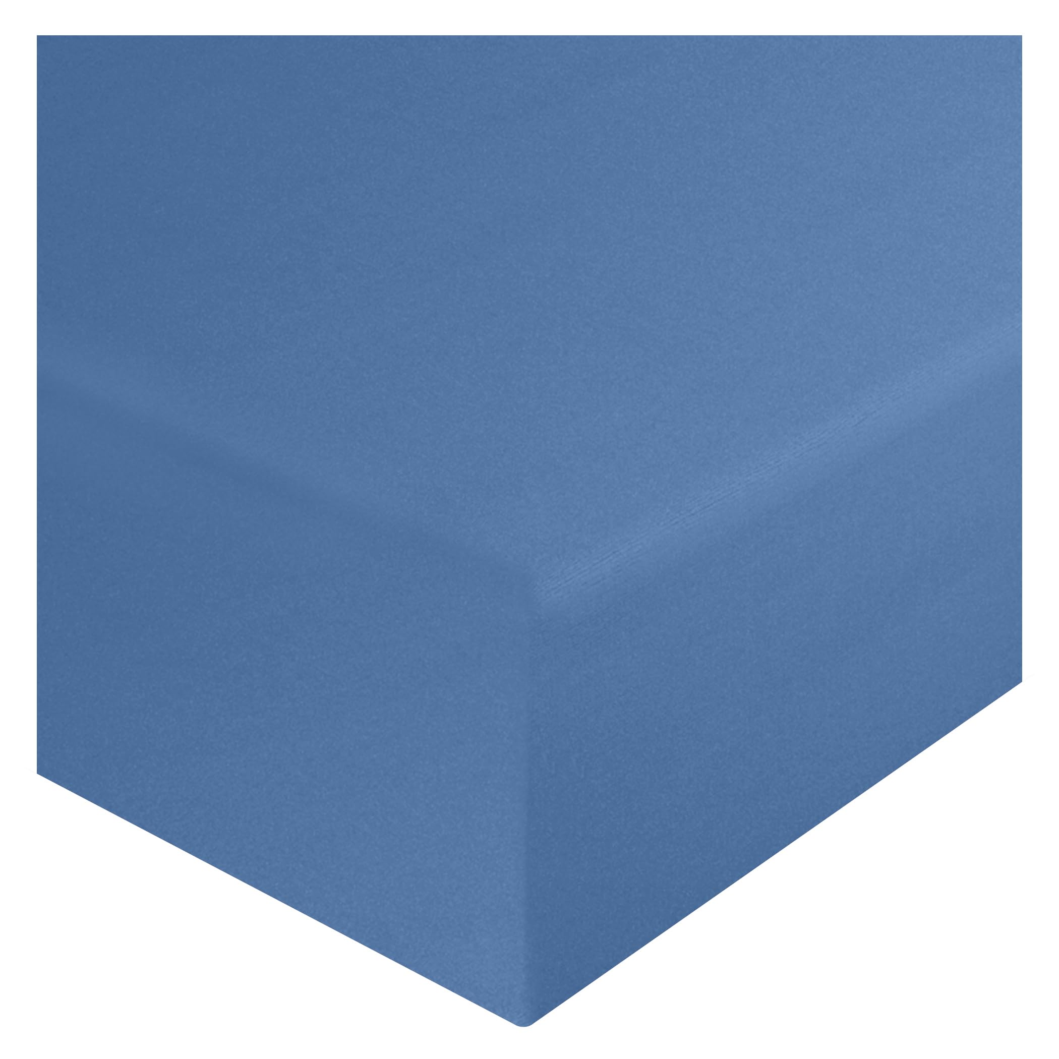 HOME ACE Mid Blue Super King Fitted Sheet 183CM x 198CM, 10"/25CM Deep Super King Size Fitted Sheets, Easy Care Fitted Sheets Super King Size Sheet Extra Deep, Poly Cotton Superking Fitted Bedsheet — image 1