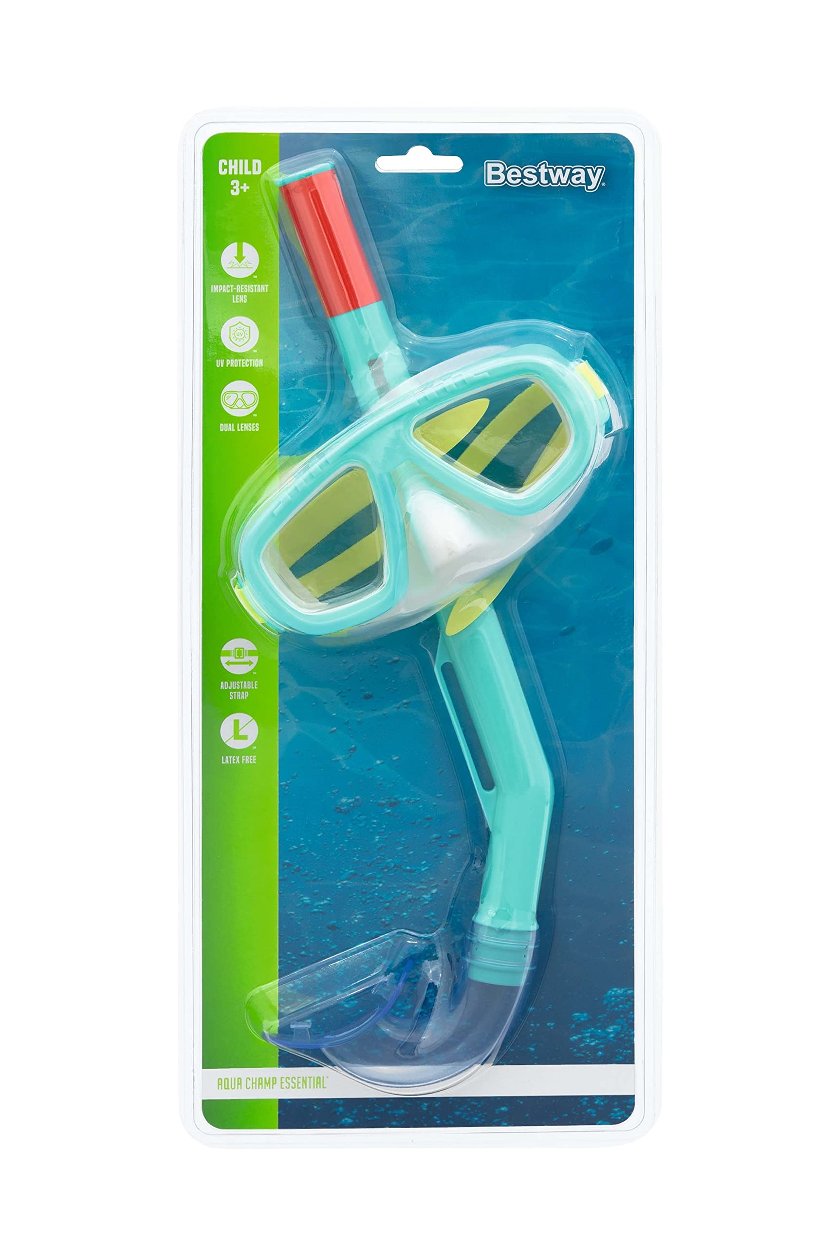 Bestway Aqua Champ Essential Maschera da snorkeling bambini 3+ anni