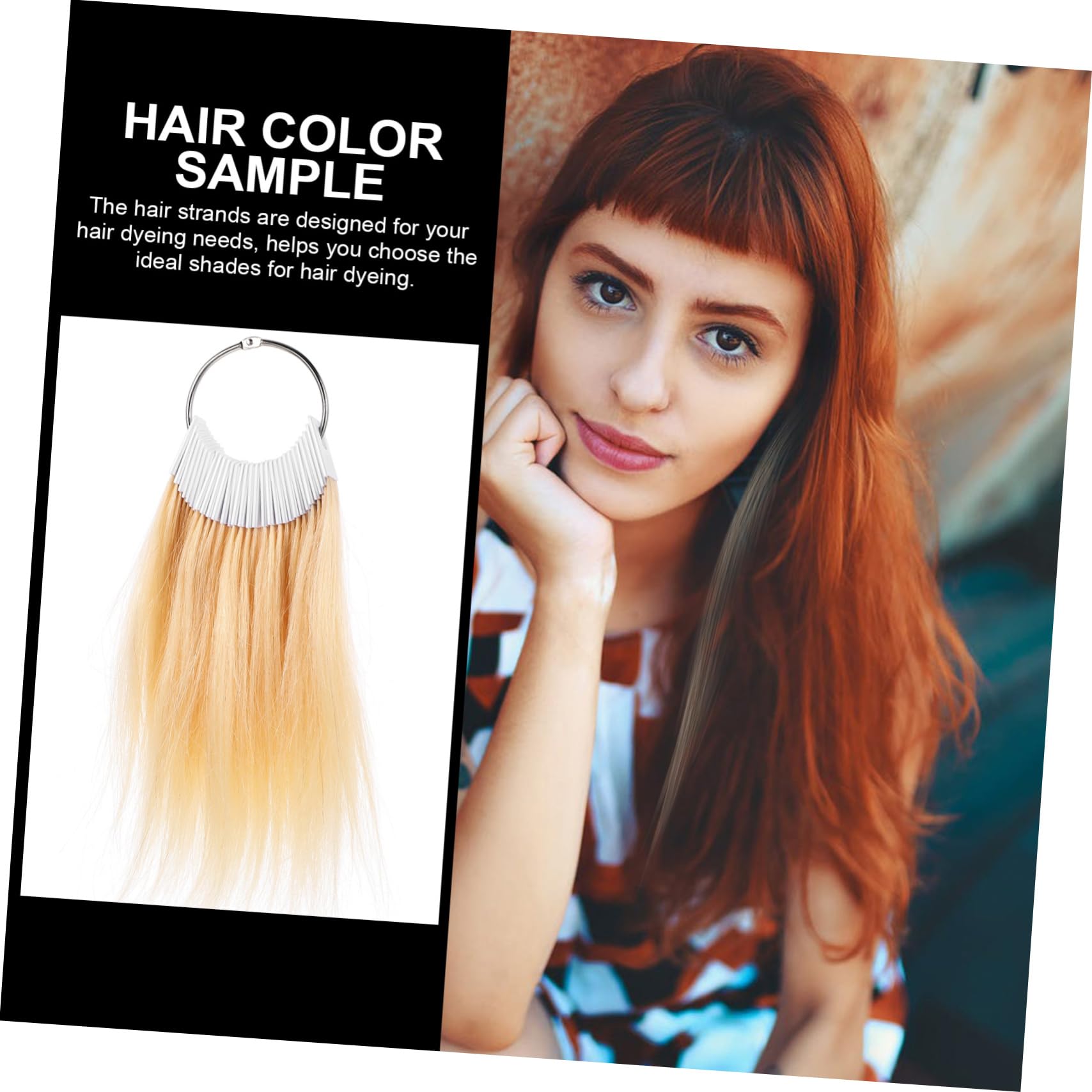 DOITOOL Nuancier de Cheveux Véritables 30pcs pour Analyse Capillaire et Échantillon de Test de Coloration, pour Coiffeurs et Particuliers