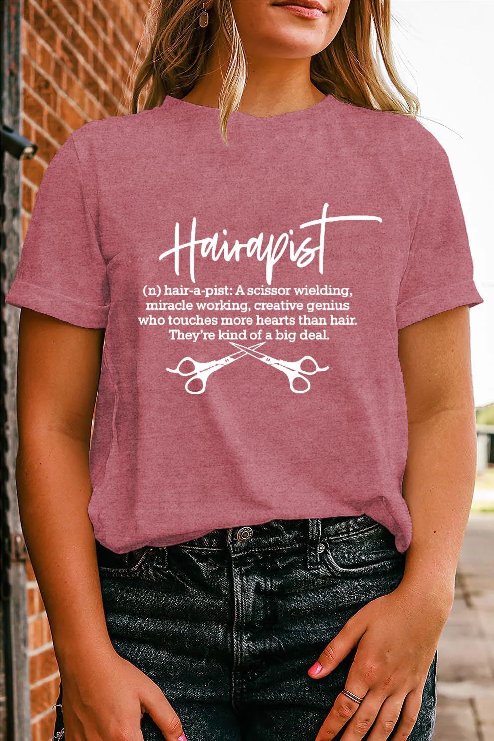 LBP Women Hairstylist Shirt Hair a Pist Hairdresser T-Shirt Hair Dresser Shirts - Image 4