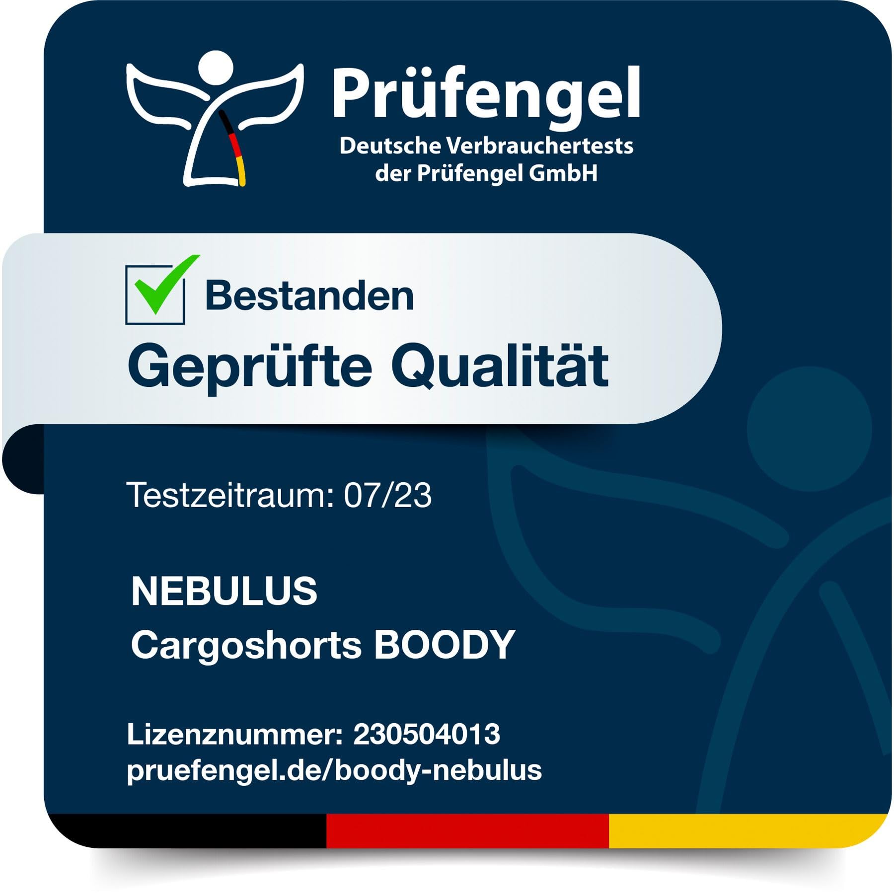 Nebulus Herren Cargo Short BOODY, Sommer Hose, Herren mit 6 Taschen