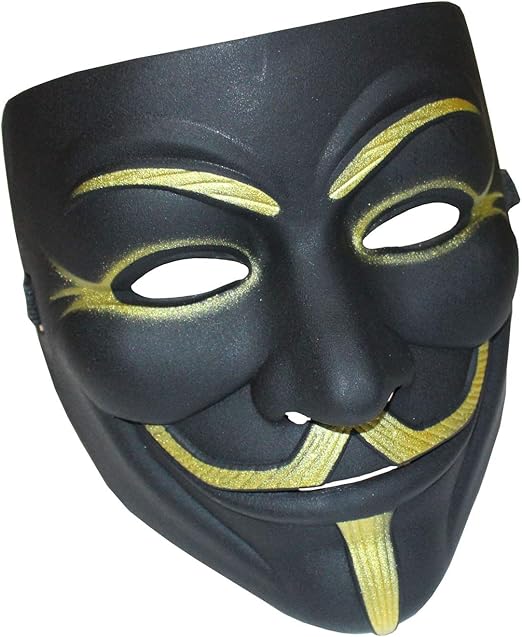 YCL Máscaras de Halloween V para Vendetta, máscaras de anónimos/hacker