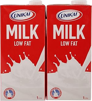 Low Fat Milk In Tetra Pack, 1 Litre (Pack Of 4)