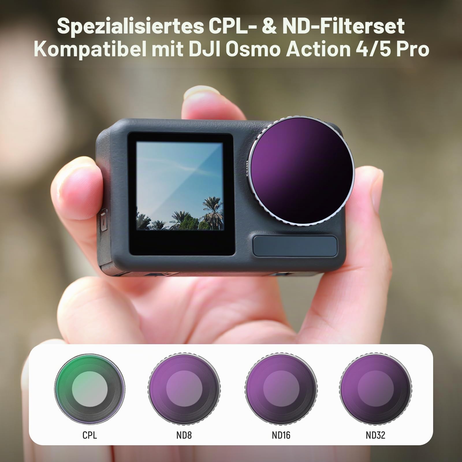 Neewer ND Filter Set kompatibel mit DJI Osmo Action 5 PRO/Action 4 – Bild 2
