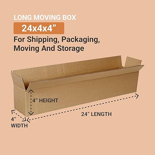 Miniatura 6 de AVIDITI Cajas de envío largas de 12 pulgadas de largo x 4 pulgadas de ancho x 4 pulgadas de alto paquete de 25 unidades  Caja de cartón corrugado