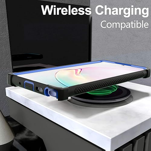 Miniatura 5 de Funda para Samsung Galaxy Note 10 Plus con protector de pantalla, carcasa protectora híbrida de doble capa a prueba de golpes de acrílico para