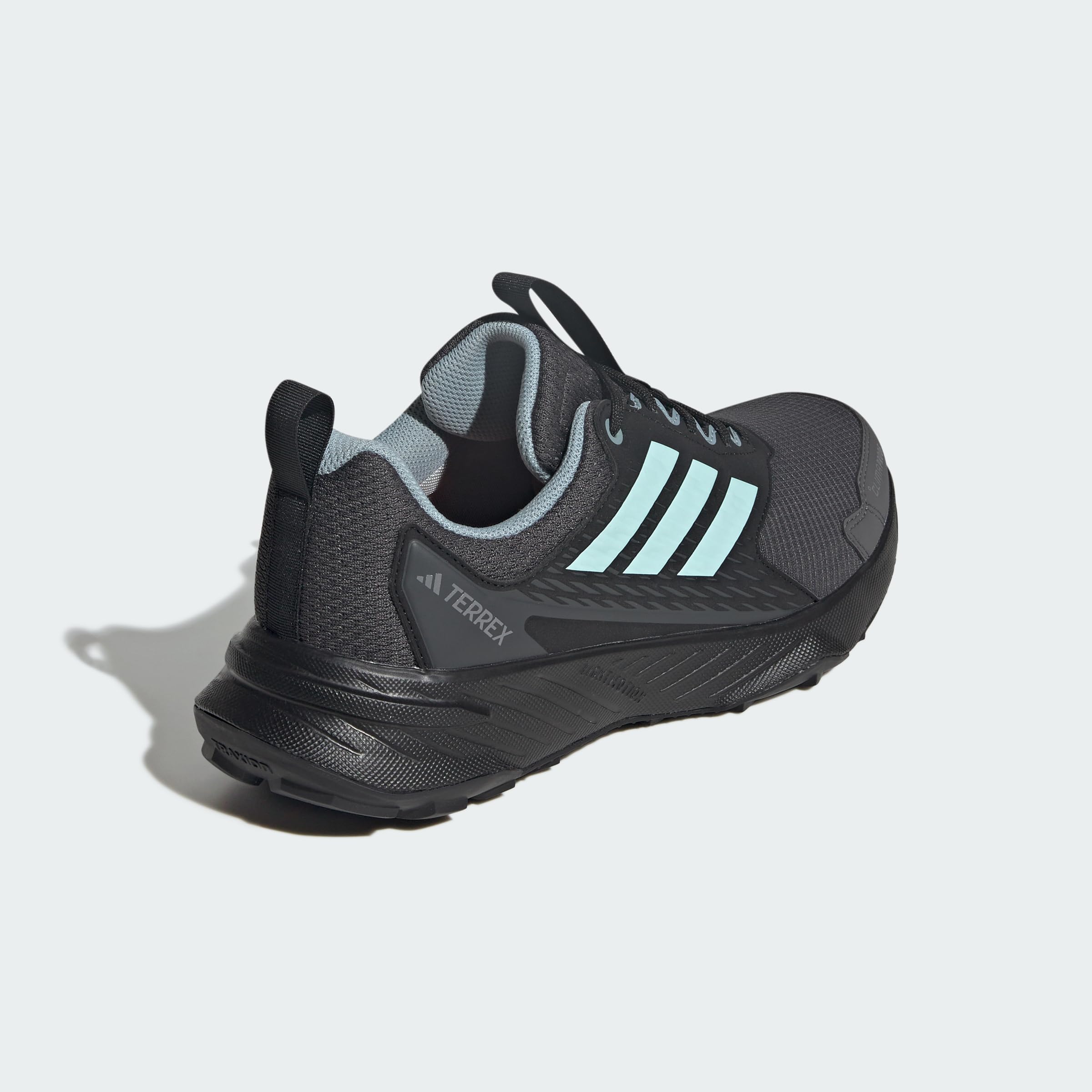 adidas Mujer Terrex Tracefinder 2 Climaproof Trail Running Shoes, Carbon/Semi Flash Aqua/Grey Six, 36 EU
