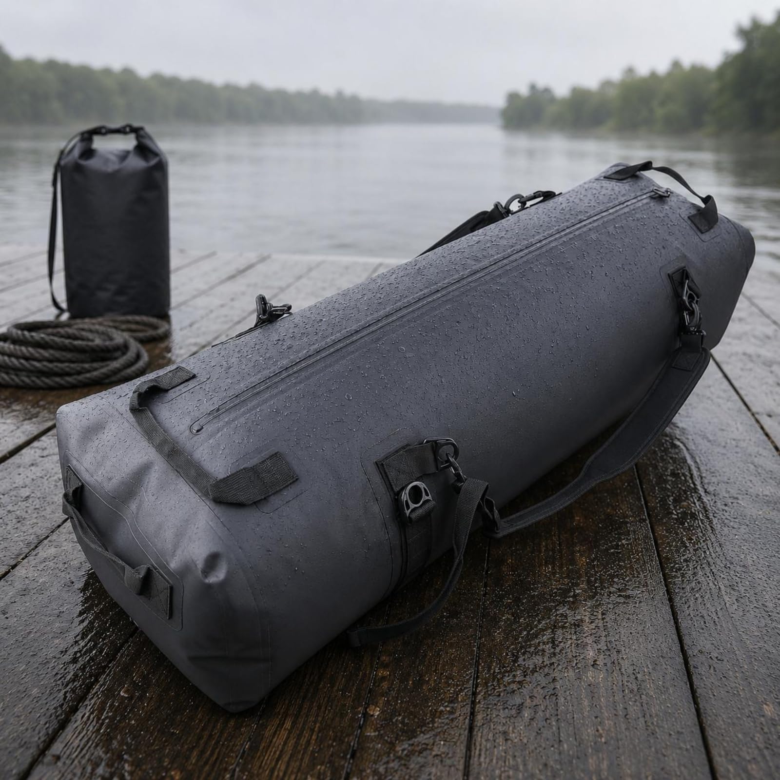 harayaa Waterproof Travel Pack Wasserdichter Rucksack Trockensack Seesack Outdoor Tasche aus 840D Nylon mit TPU Beschichtung Und Luftdichtem Reißverschluss