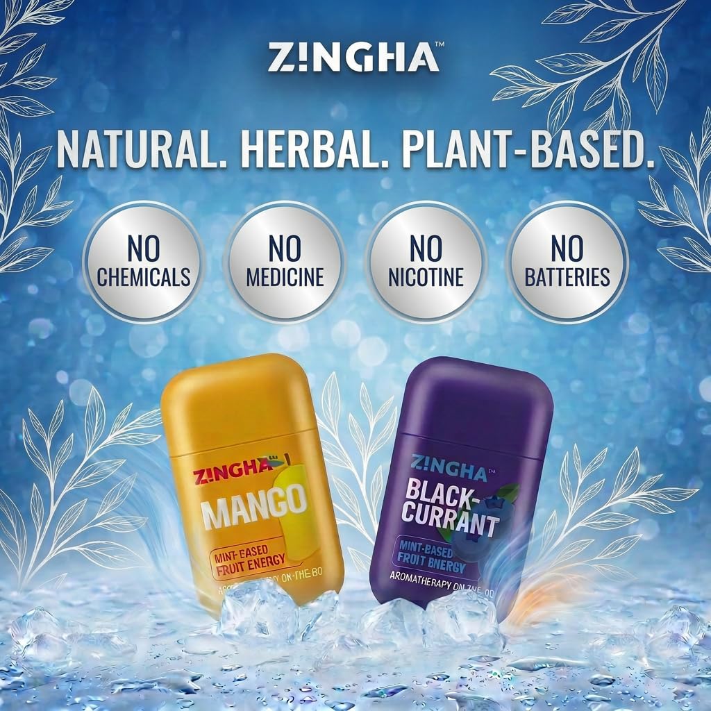 Z!NGHA Natural Aromatherapy Nasal Stick – Boost Focus & Enhance