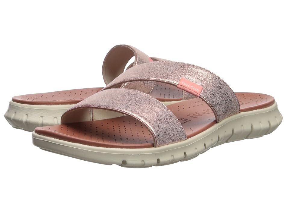 

Cole Haan Zerogrand 2 Strap Sandal (Rose Gold Shimmer Metallic/Ivory) Women's Sandals