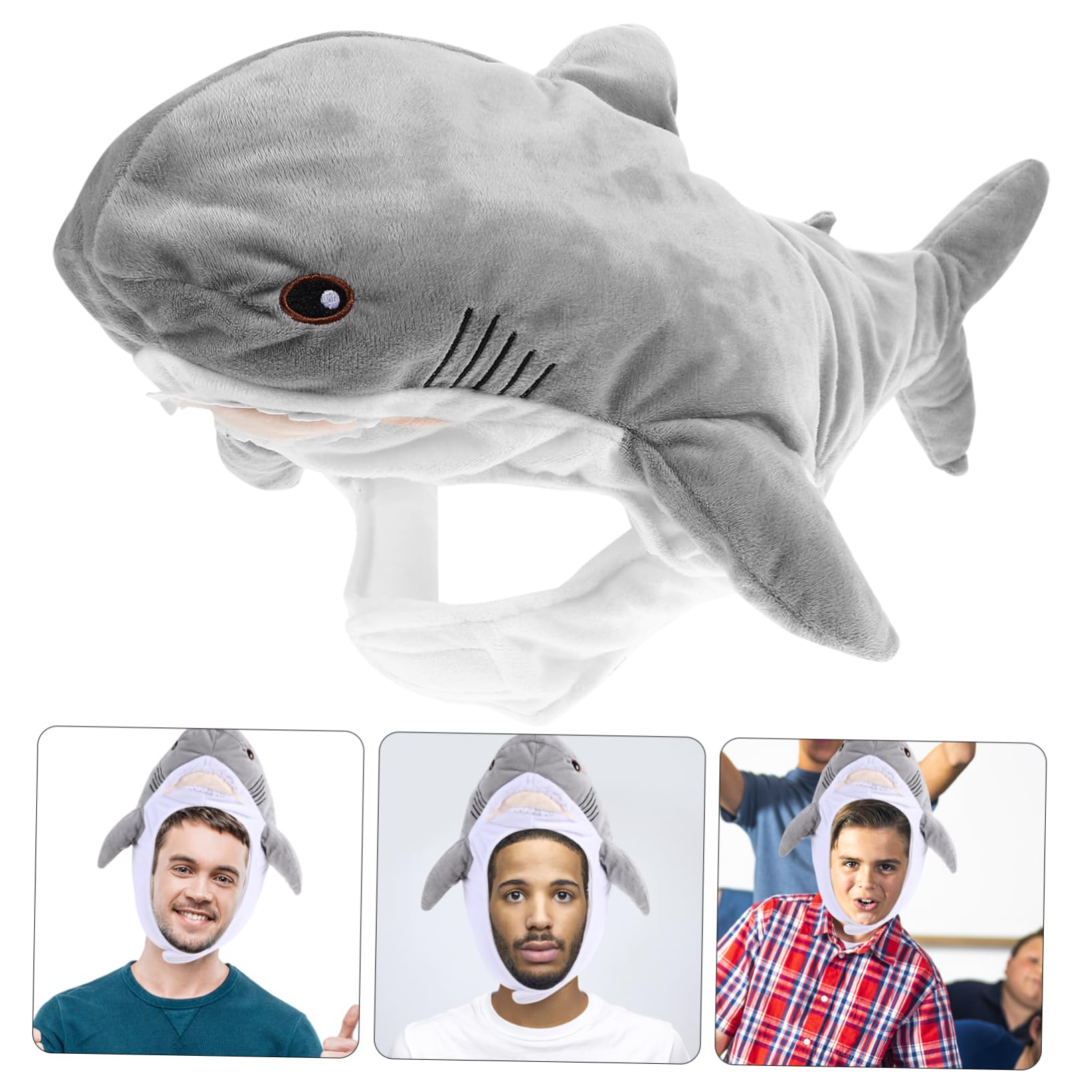 Set De 3 Accesorios De Disfraz De Tiburón – Sombrero Gracioso, Gafas Y Pajarita Para Halloween Y Fiestas De Cosplay