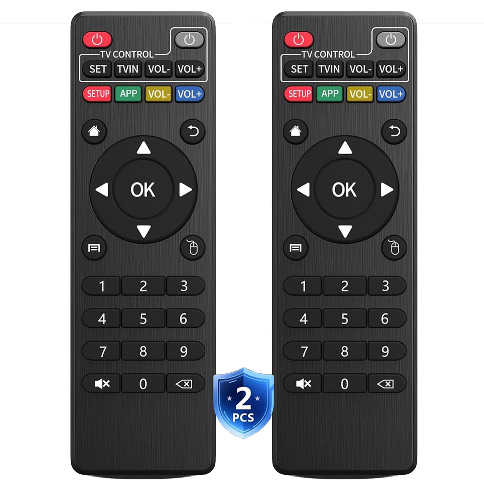 2 Pack Replacement Remote fit for MXQ Pro Android TV Box 4K Media Player