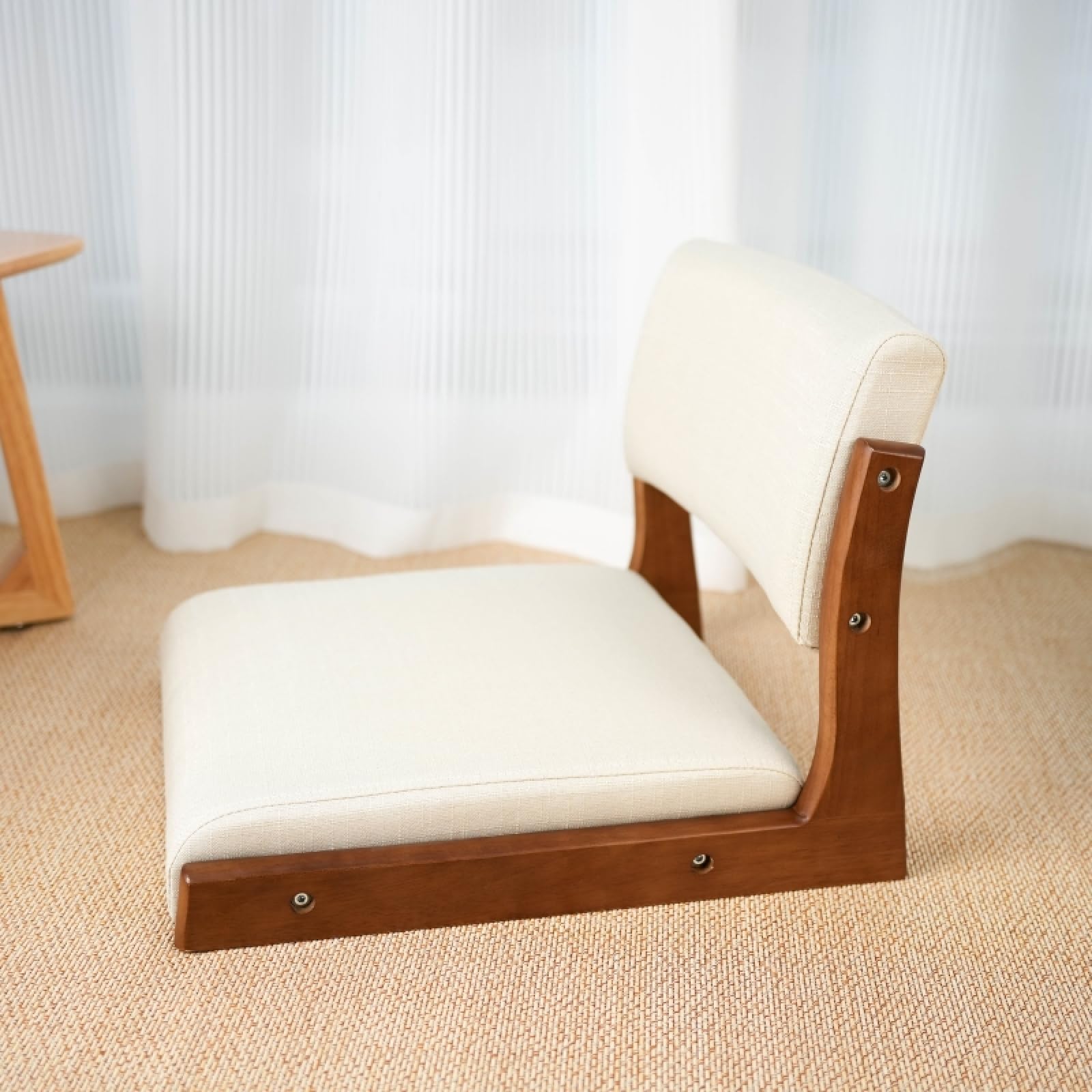 Chaise de sol japonaise confortable - Canapé de méditation et fauteuil tatami pour adulte