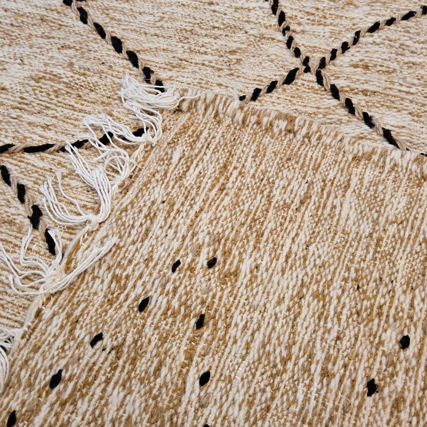 Générique Tifinagh Shop - Tapis Berbère Kilim Zanafi Authentique – 100% Laine - 142 x 93 cm – Pièce Unique Artisanale du Maroc