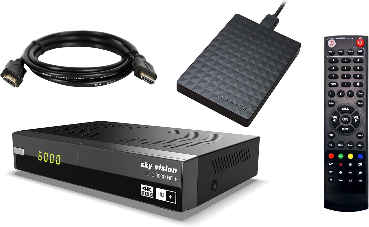 Sky Vision UHD 3000 HD  Digitaler UHD Satellitenreceiver   inkl. 1TB Festplatte: Amazon.de ...