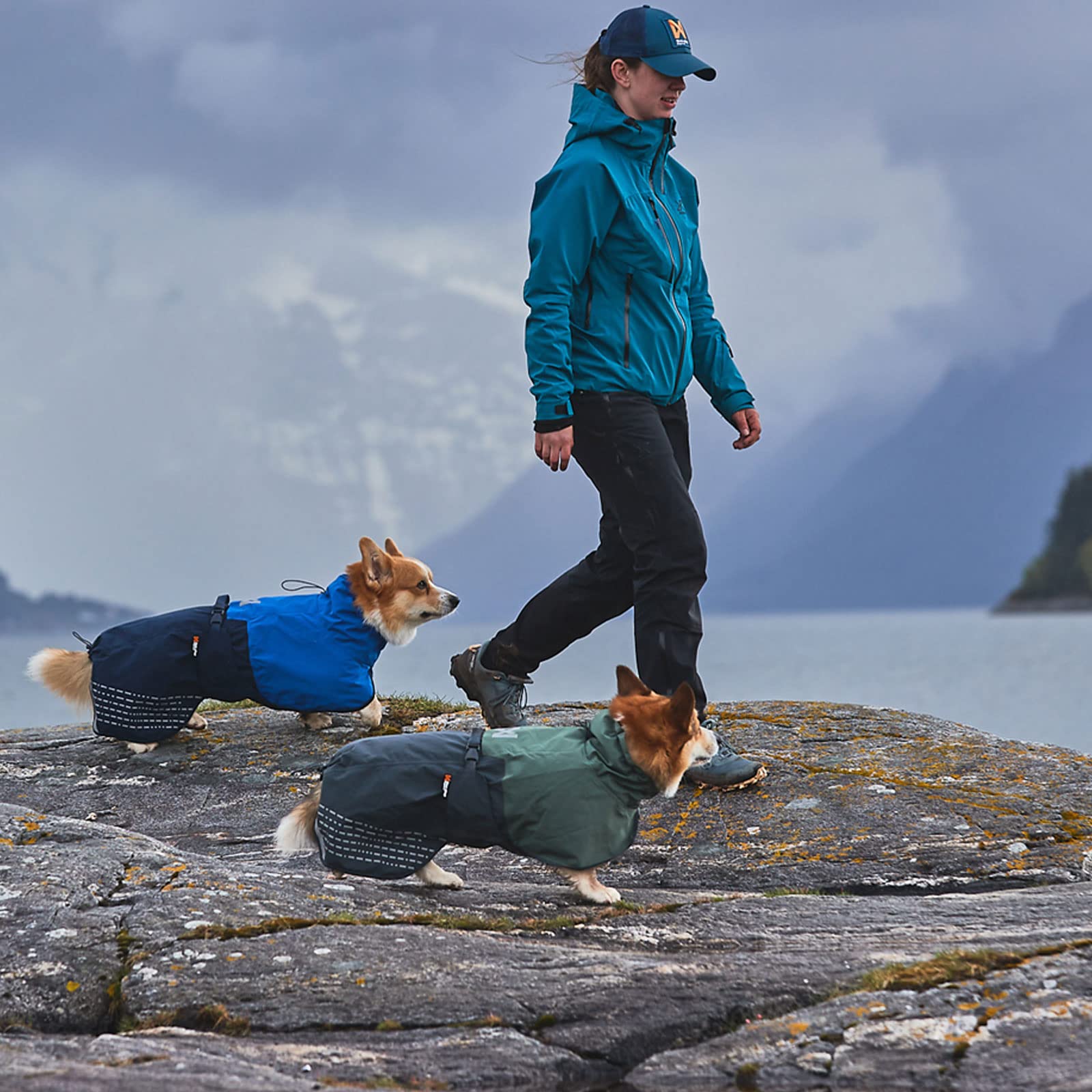 Non-Stop Dogwear Fjord Raincoat Blue
