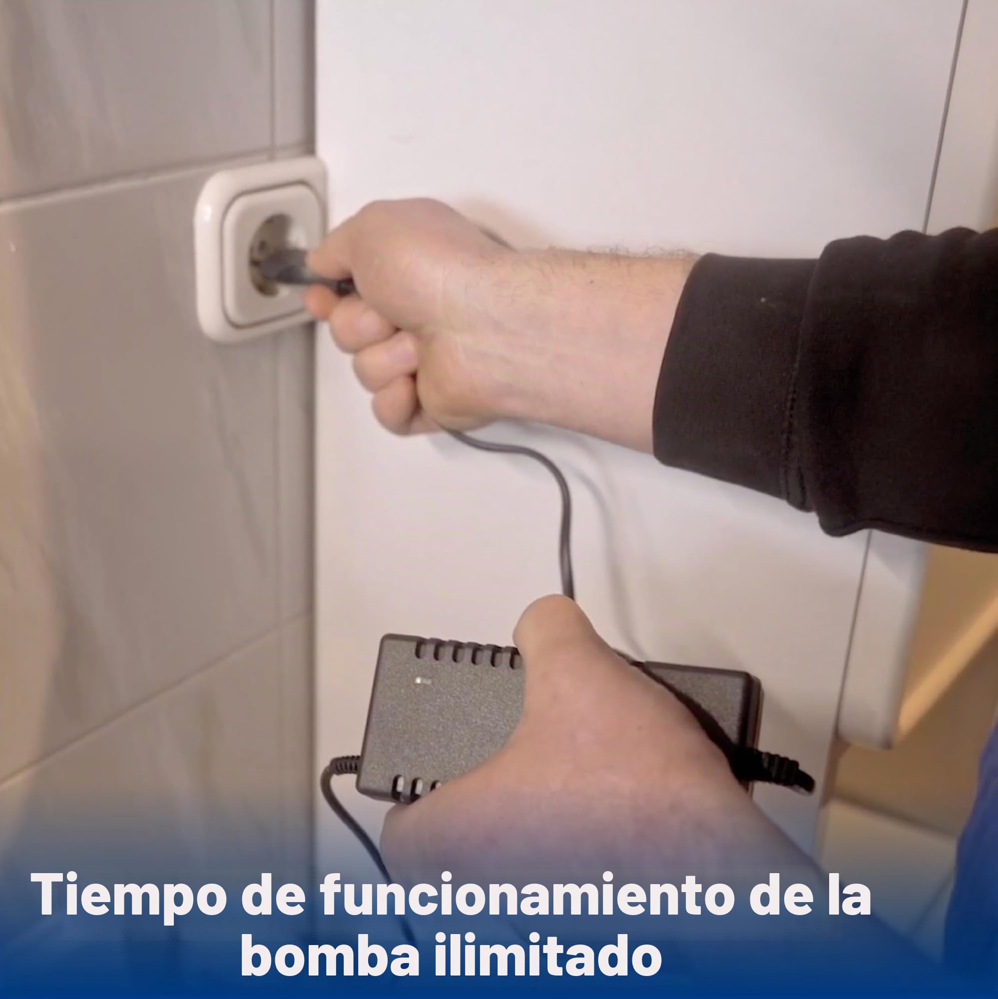DERBLAUE® Sistema de bombas de alto rendimiento con bolsa de transporte incluida | Complemento ideal para la bandeja profesional, para bombear líquidos o vaciar tanques, miradas y aseos de manera eficiente.