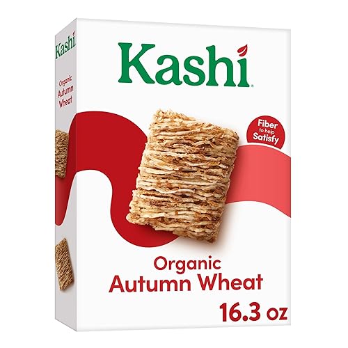 Kashi Cereal de desayuno, proteína vegana, cereales orgánicos, trigo de otoño, caja de 16.3 onzas (1 caja)