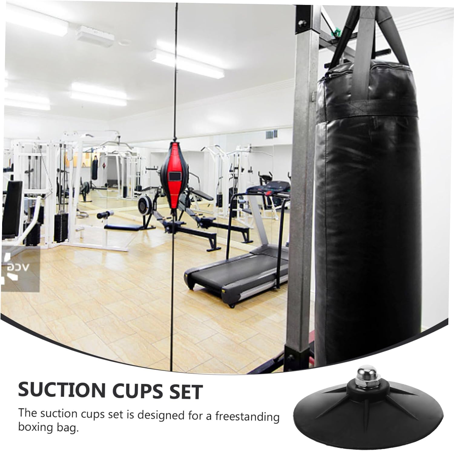 6pcs Suction Cup Base Boxing Training Bag Mount Kickboxing Punching Stand