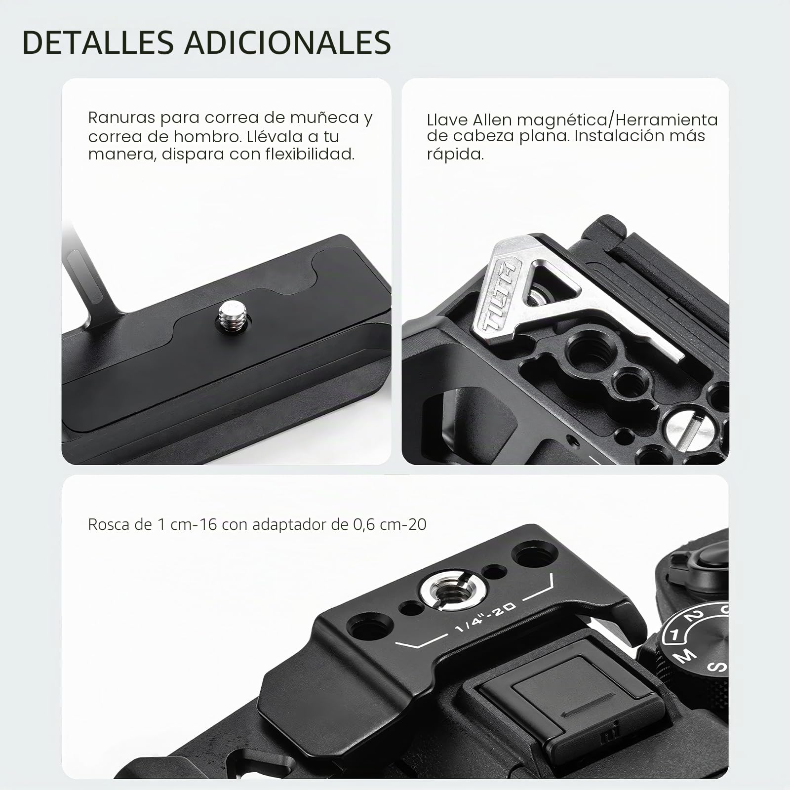 Tilta Jaula A7 V, Jaula Completa para cámara Compatible con Sony Alpha 7 V/A7 IV/A7R V Kit Profesional con asa Superior Xeno y asa Lateral Xeno - Negro TA-T100-C-B