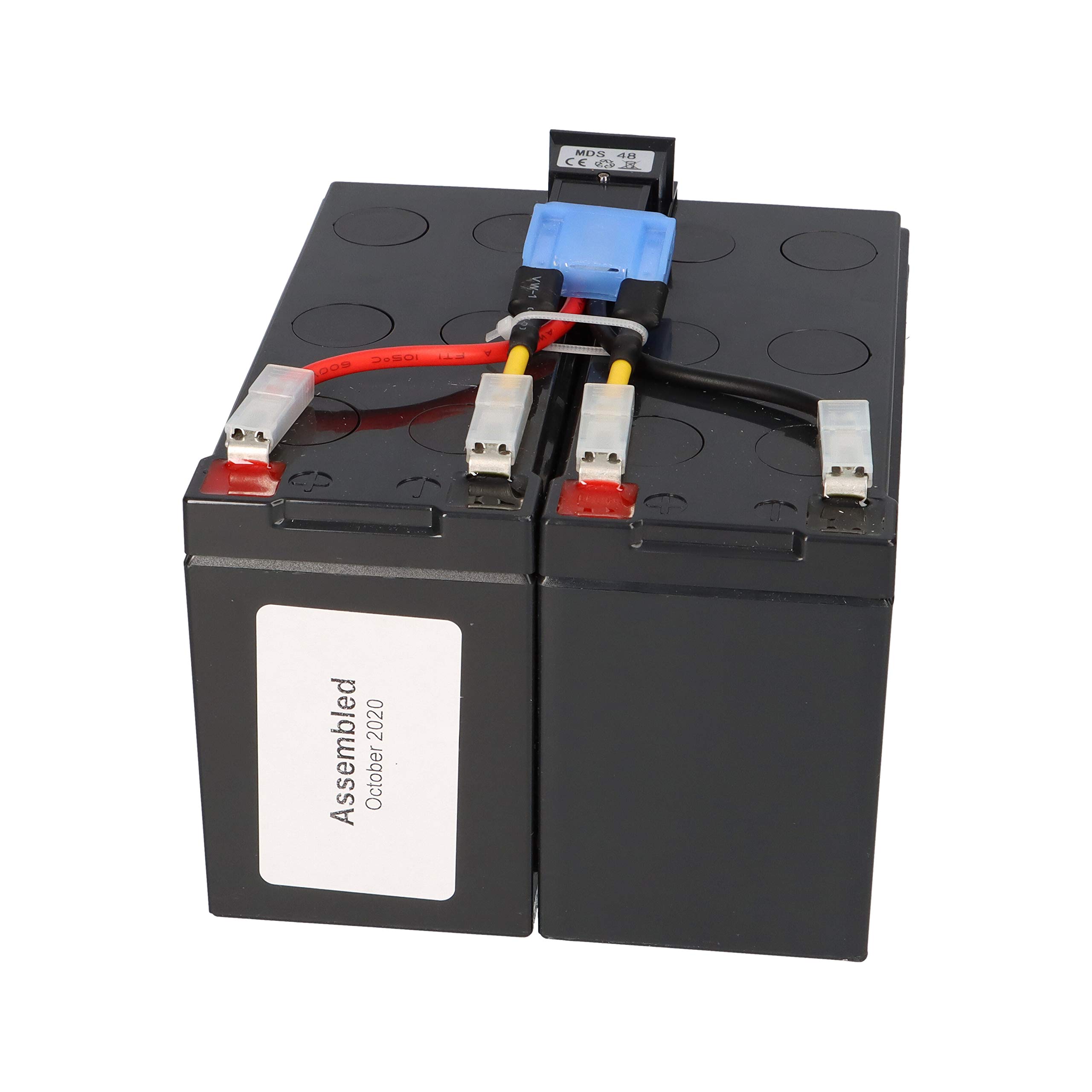 CSB-SCD48 kompatibler Akkusatz für APC RBC48 Plug & Play passend für APC UPS DLA750 DLA750i SIA750ICH-45 SMT750 SMT750I SMT750ICH SMT750TW SMT750US SUA750 SUA750I SUA750IX38
