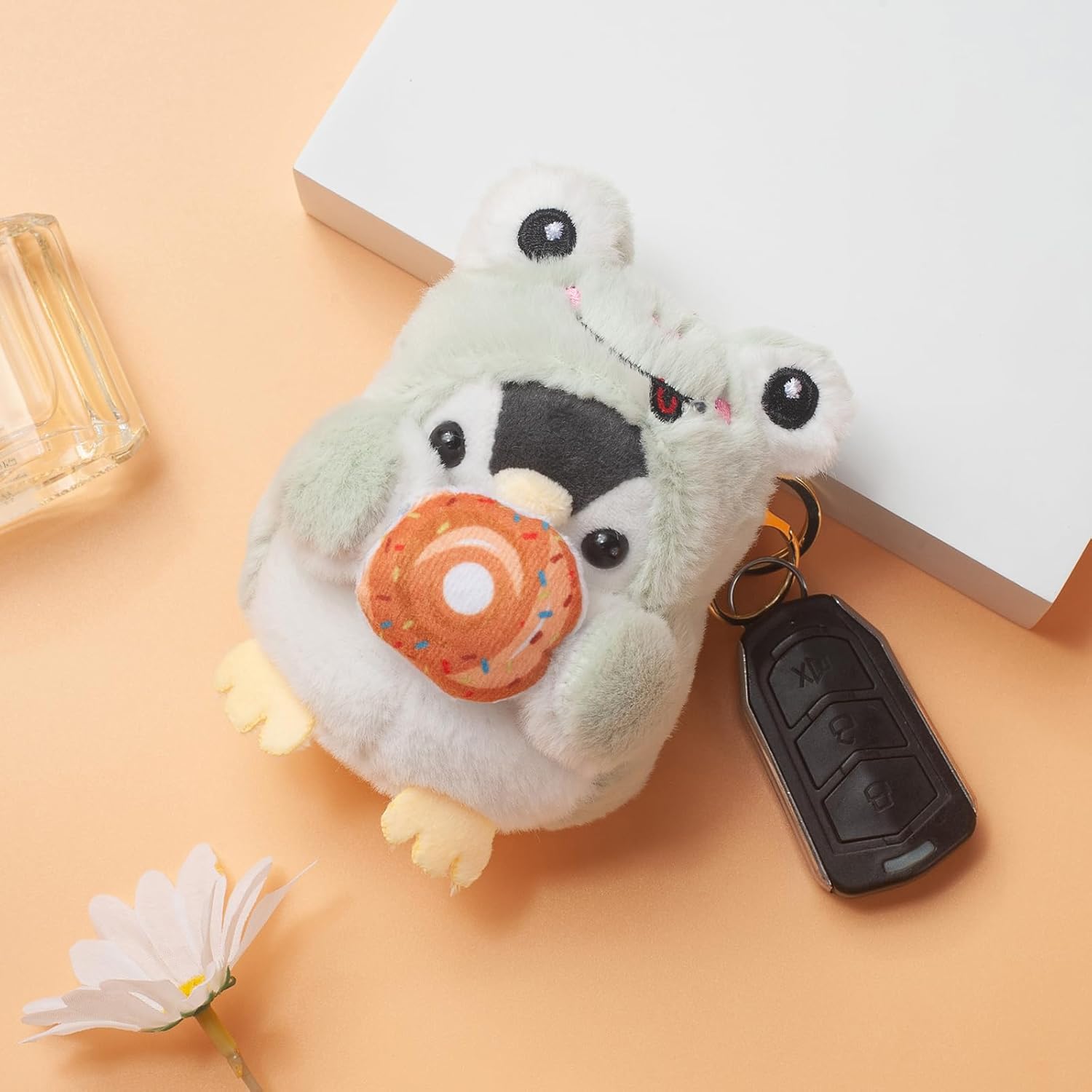 Penguin Keychain for Kids - Cute Keychains for Women - Plush Stuffed Animal Plush Bag Charms - Kawaii Stuff - Image 5