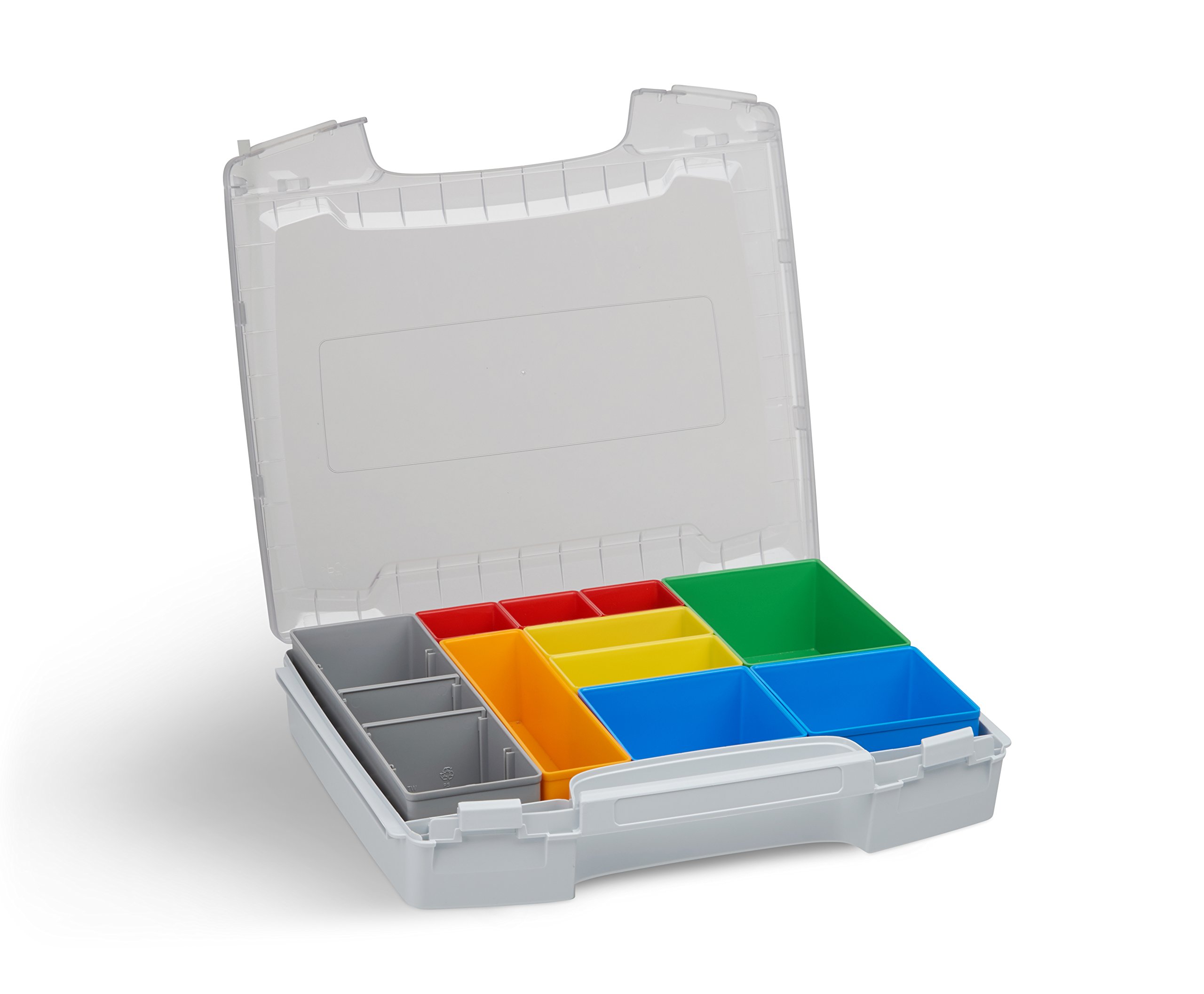 Sortimentskasten transparent Set | i-BOXX 72 3er Set (grau) mit Insetboxen H3, B3 & C3 | Für i-BOXX RACK & LS-BOXX | Sortierbox transparent leer