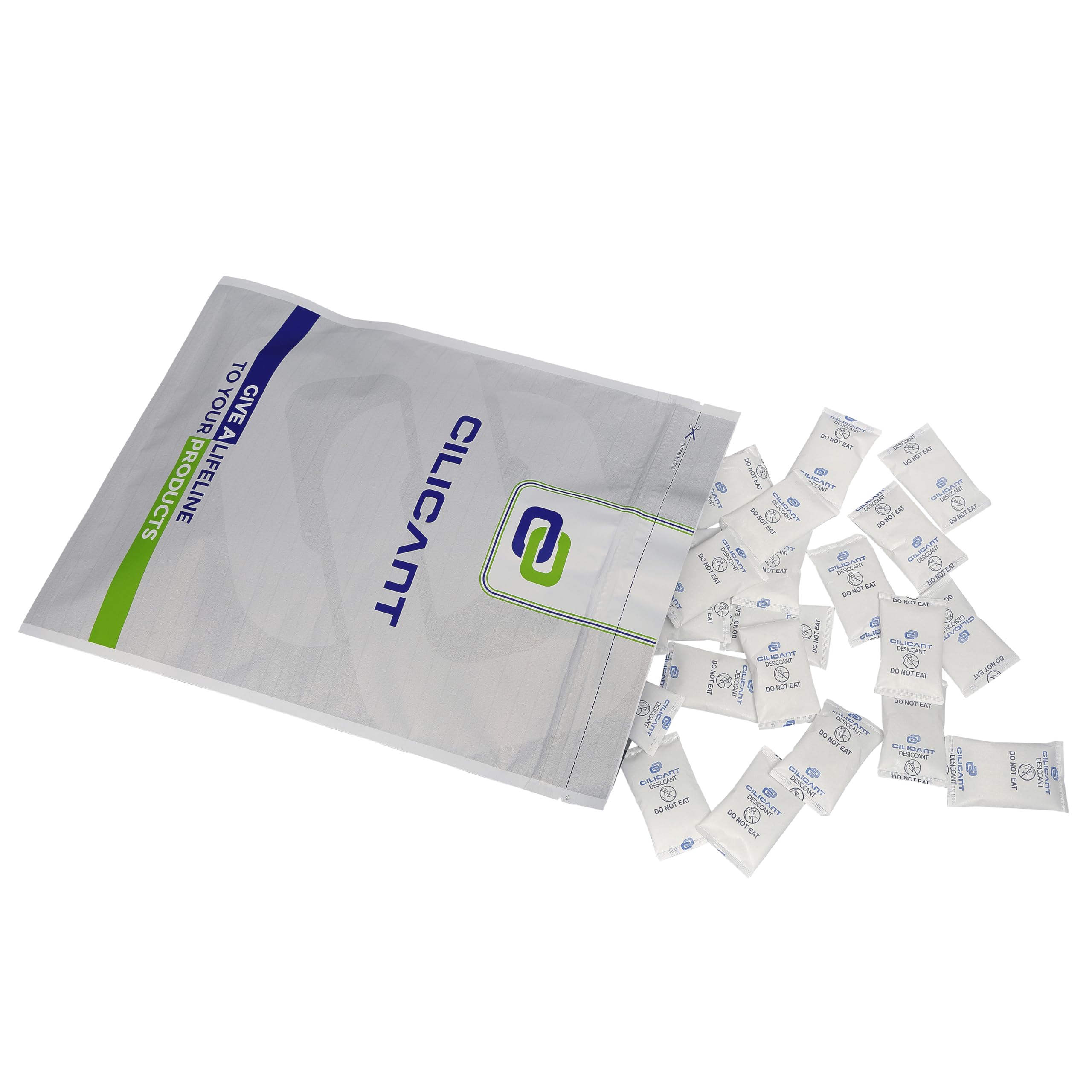 CILICAnT 10 Gram (100 Pcs) White Silica Gel Desiccant Packets for Moisture Absorption in Electronics Tools Product Storage and More (10 Gram X 100 Pcs = 1 Kg) 1