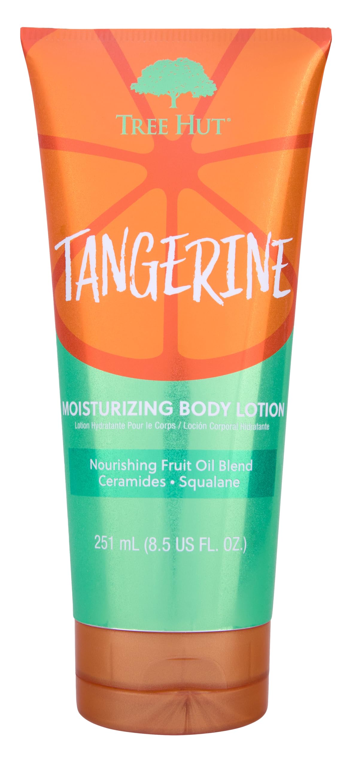Tree Hut Tangerine Moisturizing Body Lotion Ceramide and Squalene Formula Helps Protect Skin Long-lasting Hydration Leaves Skin Feeling