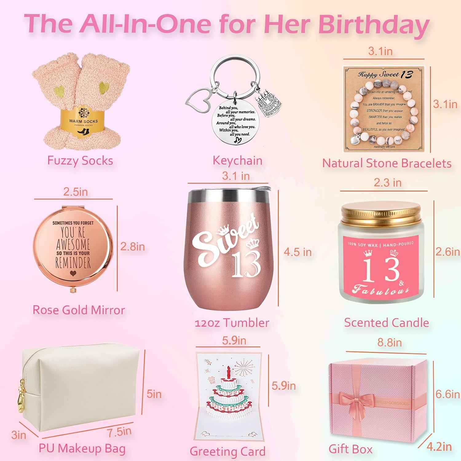 13th Birthday Gifts For Girls, Best Unique Birthday Gift Ideas Stuff For 13 Year Old Teen Girls Daughter, Niece, Granddaughter, Sister Her - Image 2