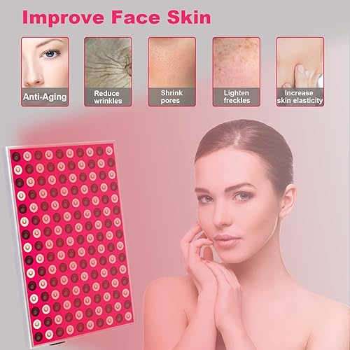 Miniatura 2 de Terapia de luz roja, terapia de luz roja para cara corporal, panel de luz roja cercana al infrarrojo 850 nm y rojo profundo 660 nm para aliviar el