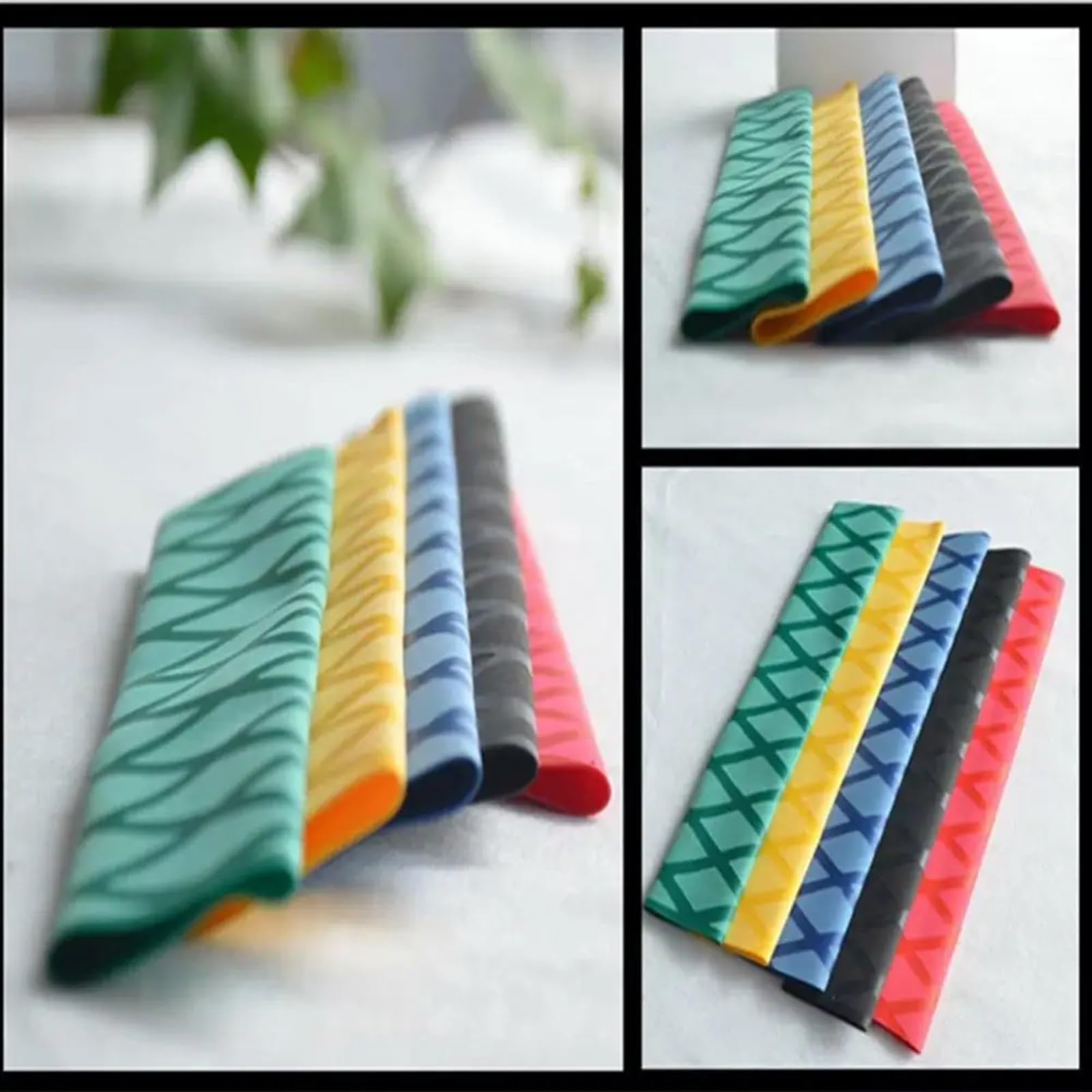 Manchon thermorétractable pour poignée, Gaines thermorétractables for Cannes à pêche : 15 mm à 40 mm, Plusieurs Couleurs, 1 m(Yellow,28mm)