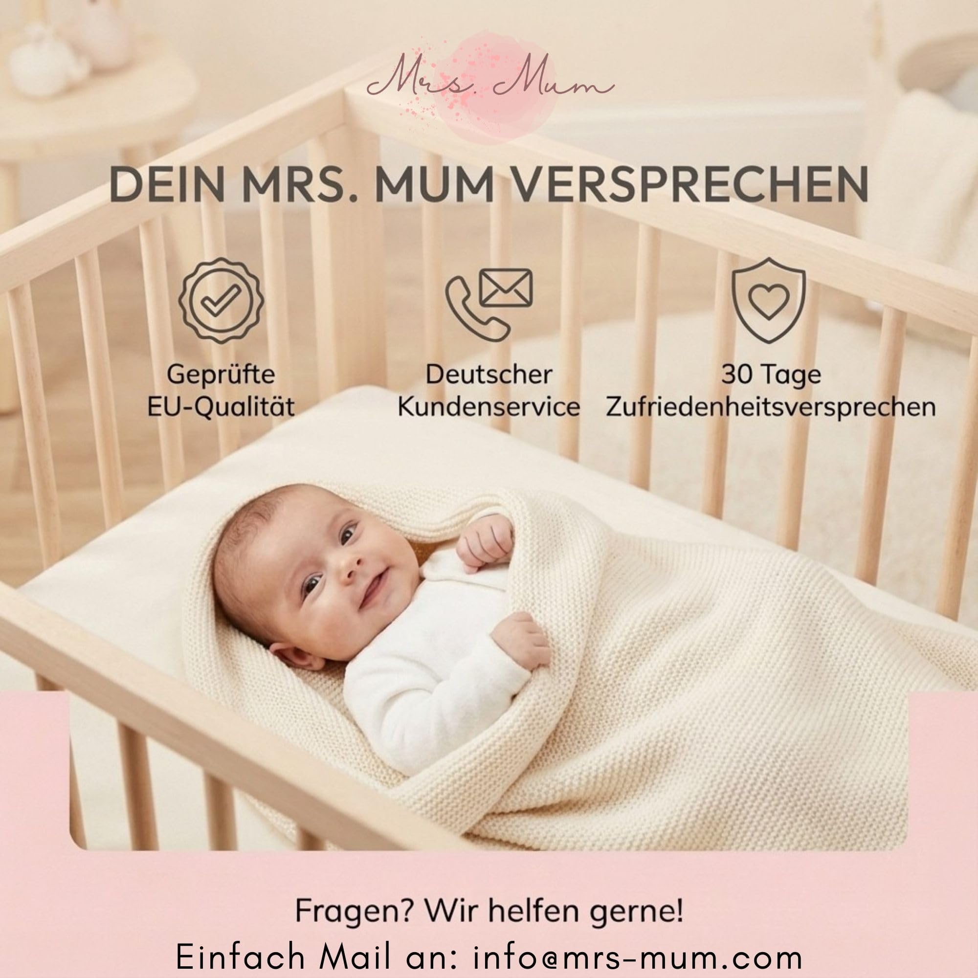 Mrs. Mum Wochenbett Unterwäsche I DERMATEST: SEHR GUT I Made in EU I Öko-Tex I 8er Set Wöchnerinnen Slips zur Fixierung von Wochenbett Binden nach Geburt I Netzhosen Wochenbett, Schwangerschaft