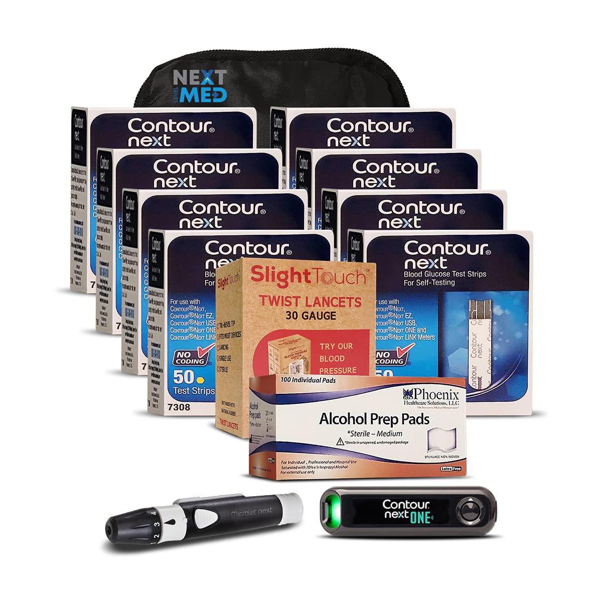 Buy NextLevelMed es Testing Kit, Includes 400 Strips, 100 Lancets