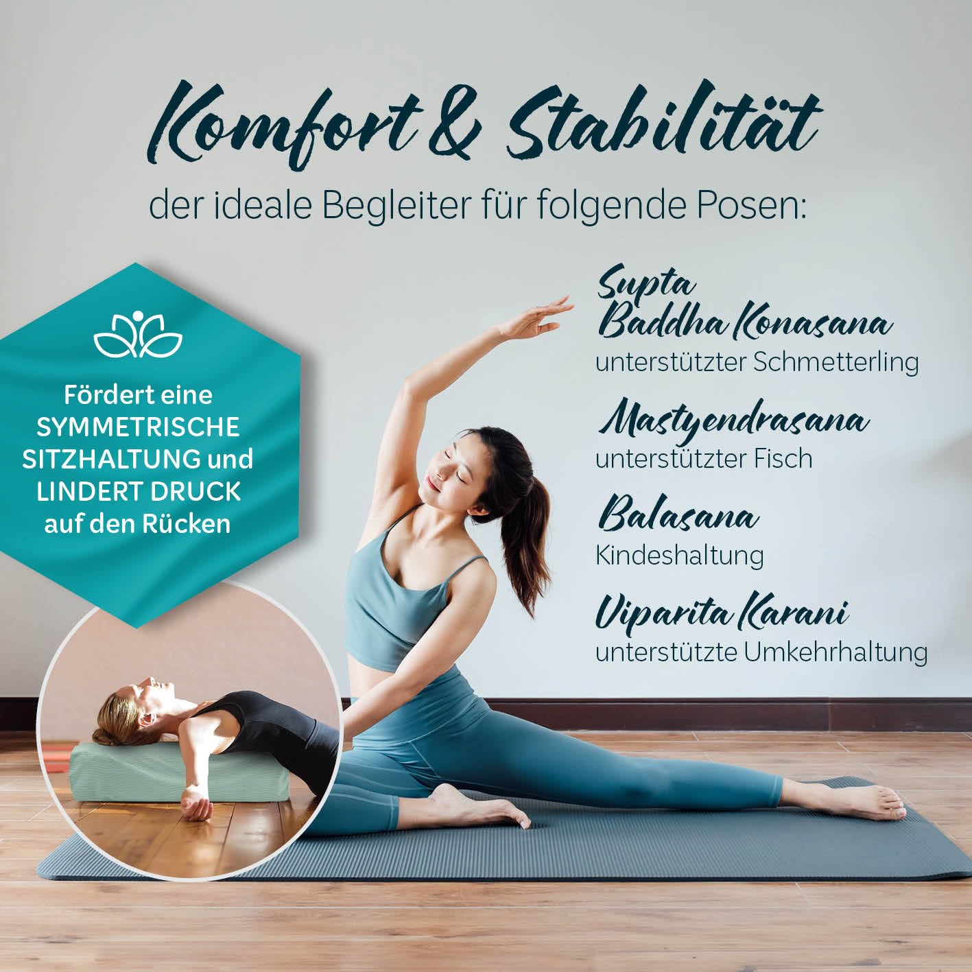 #DoYourYoga Yoga Bolster de pana Paravati con espelta orgánica (KBA)