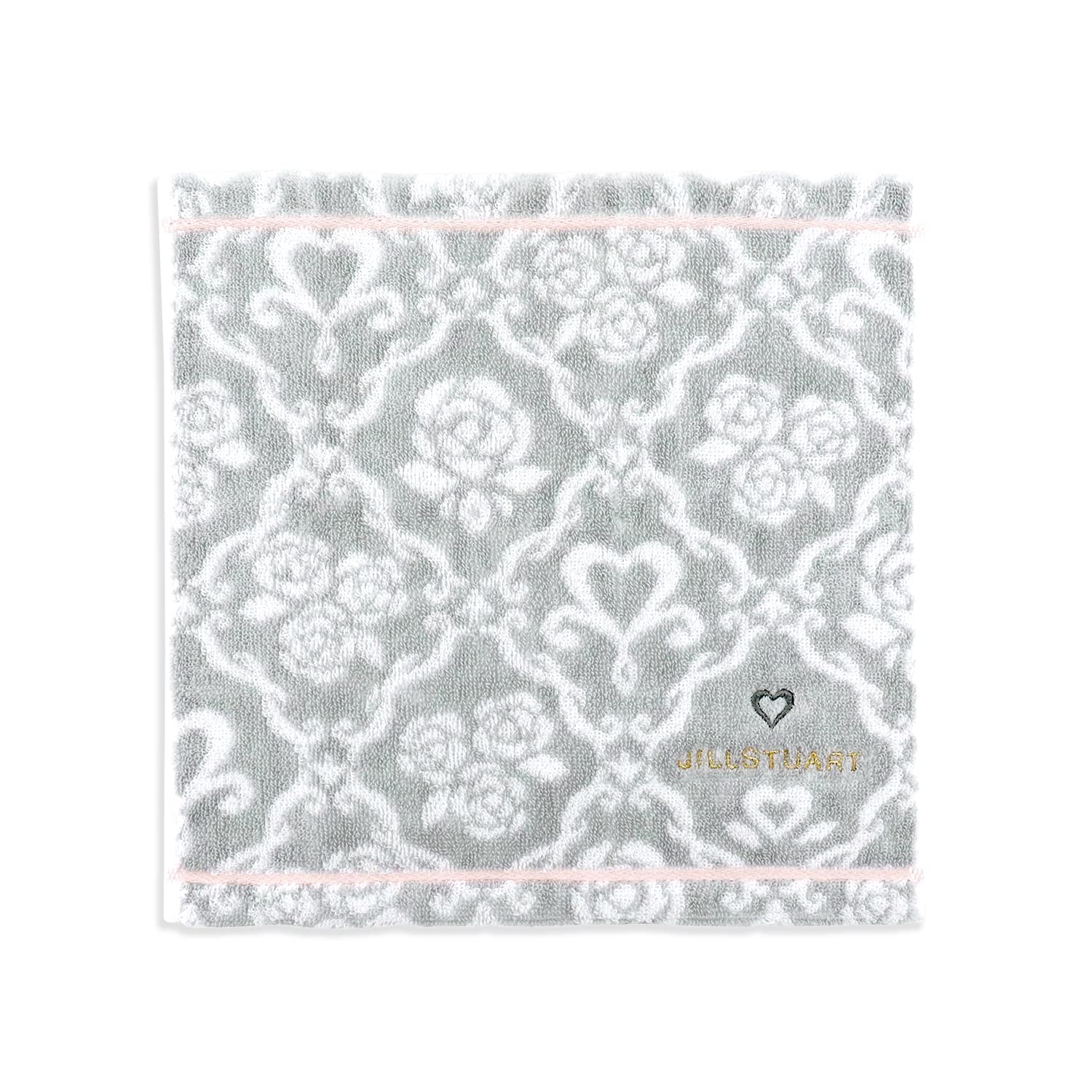 ジルスチュアート(Jill Stuart) JILLSTUART クラシックローズ タオルハンカチ グレー フルフィーコットン 58-1580070 約25×25cm