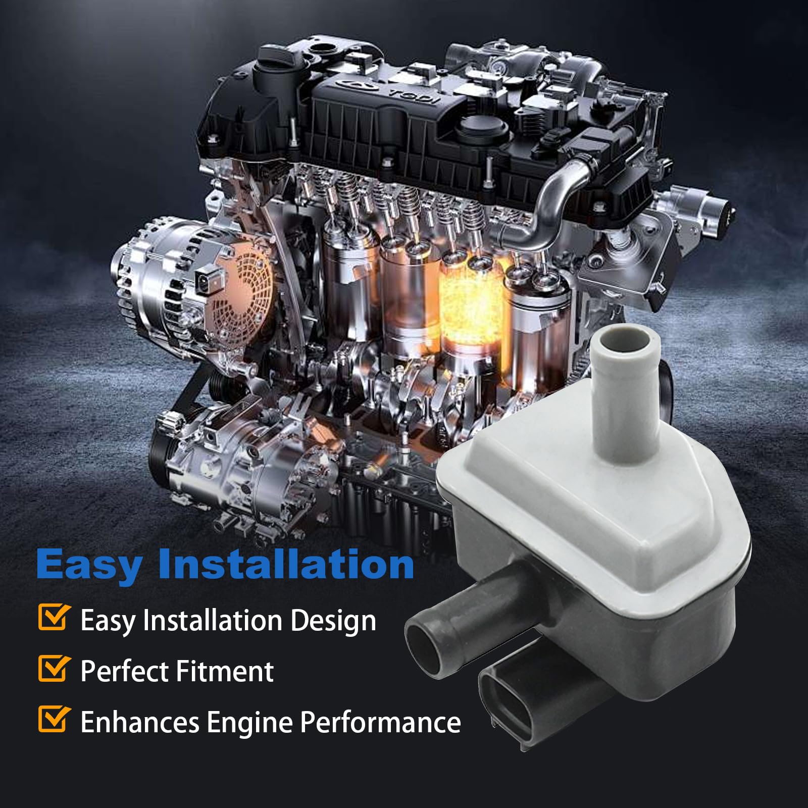 DUZFOREI PE01-18-751 Vacuum Solenoid Valve Switch Vapor Canister