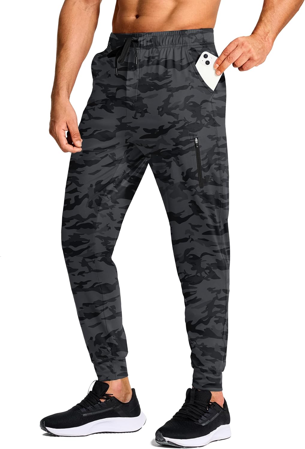 Gaiam Pantalon De Jogging Et De Yoga Pour Homme – Pantalon De Survêtement De Course à Pied Et D'entraînement Athlétique – Noir Chiné, S, Noir Chiné