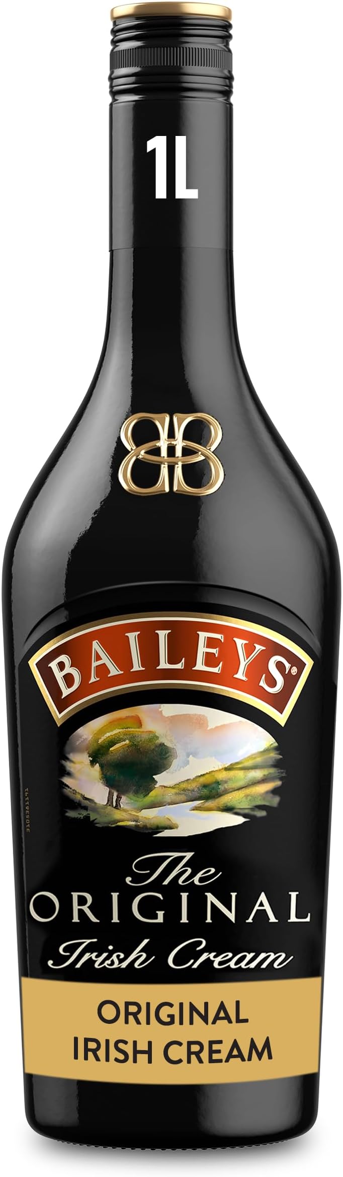 Original Irish Cream Liqueur | 17% vol | 1L | Fine Irish Whiskey & Dairy Cream | Rich Chocolate & Vanilla Flavours | Great Over Ice or in Cocktails