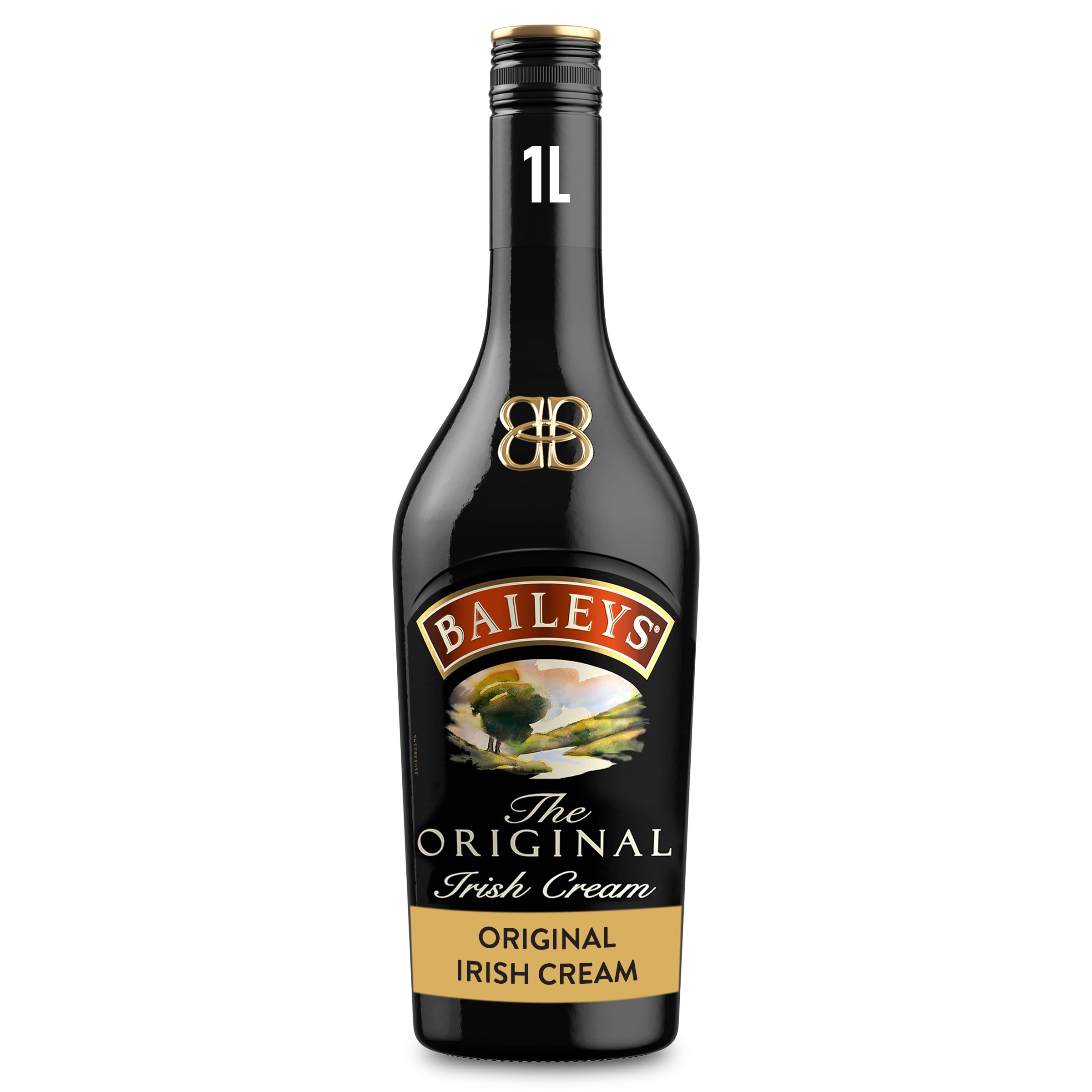 Original Irish Cream Liqueur | 17% vol | 1L | Fine Irish Whiskey & Dairy Cream | Rich Chocolate & Vanilla Flavours | Great Over Ice or in Cocktails