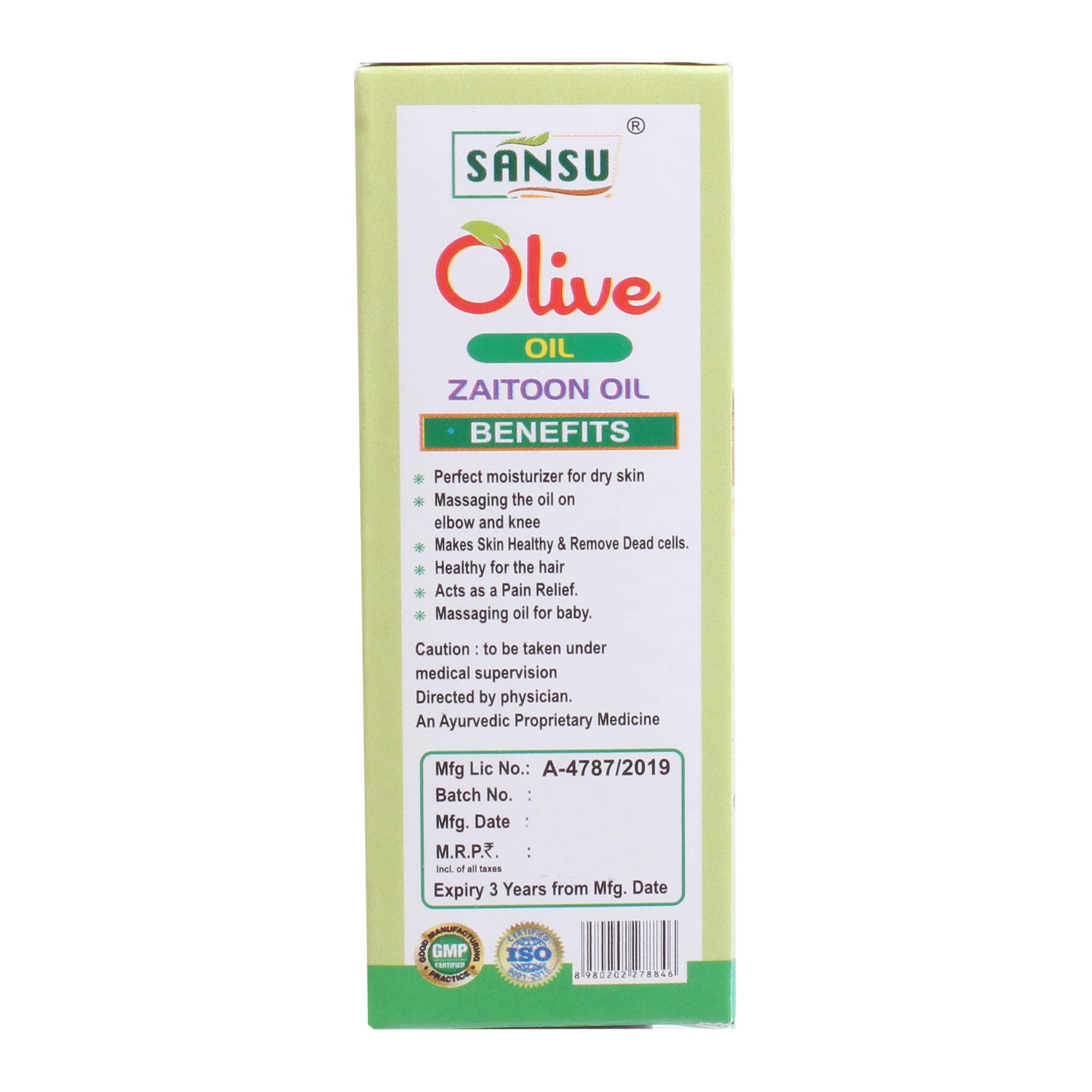 SANSU Cold Pressed Olive Oil 50x2ml (PACK OF 2) 2