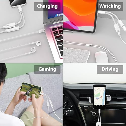 Miniatura 8 de Adaptador USB C para iPhone 15 Pro Max Plus, adaptador de carga USB C a C con certificación MFI PD cargador rápido USB C a Lightning adaptador de