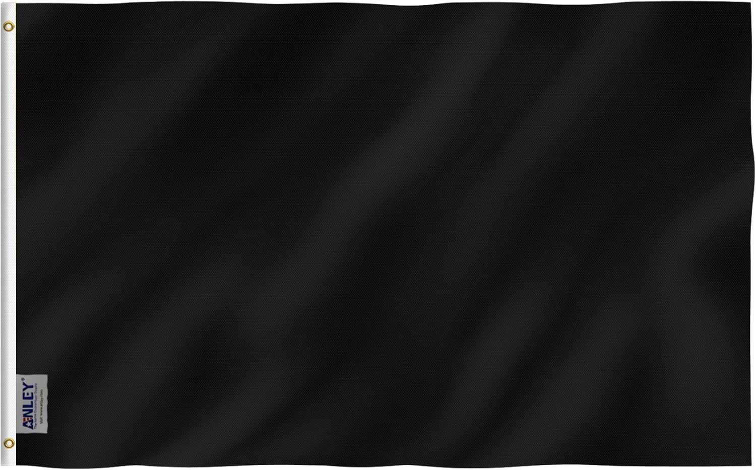 Buy Anley Fly Breeze 3x5 Foot Solid Black Flag Vivid Color And Fade 